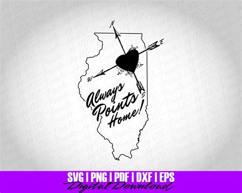 illinois svg illinois svg file instant  illinois cut file