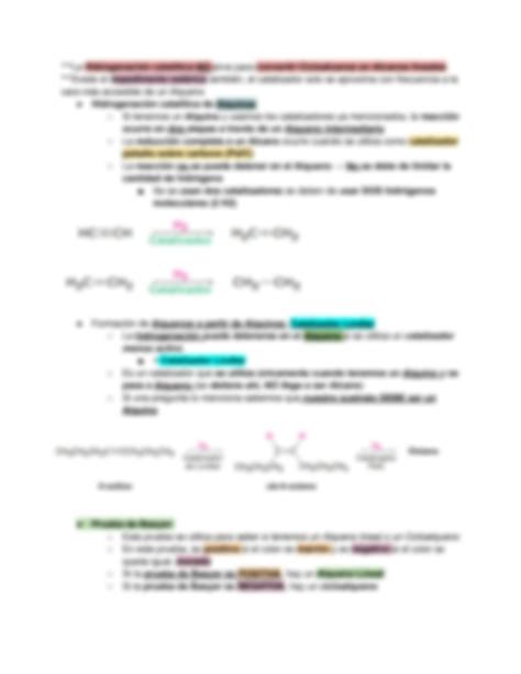 Solution Hidrogenaci N Reducci N Catal Tica De Alquenos Y Alquinos