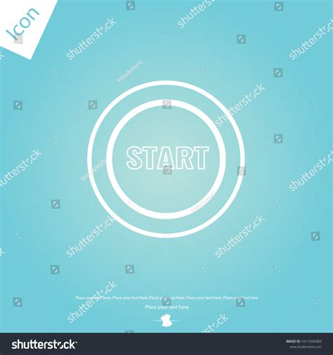 Start Button Icon Stock Vector Royalty Free 1011926983 Shutterstock