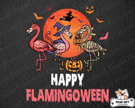 Happy Flamingoween Png Happy Halloween Png Spooky Flamingo Png