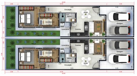 23 Plantas De CASAS GEMINADAS2025 Ideias E Modelos