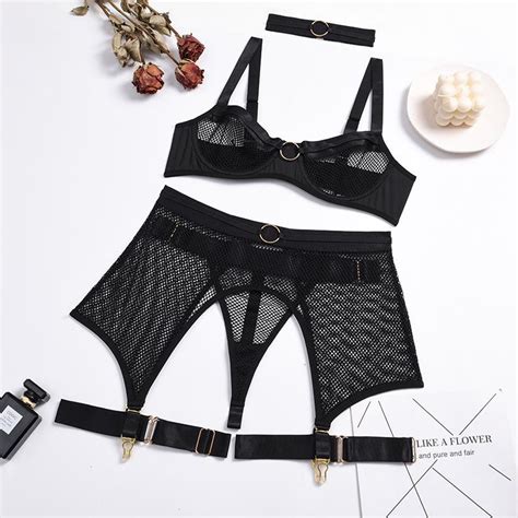 Acquista TOOXIKA Lingerie Erotica Nuove Cuciture A Rete Sexy Da Donna