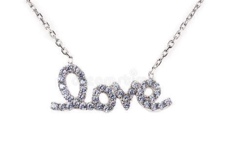 Silver Love Pendant Stock Image Image Of Letters Happy 50958463