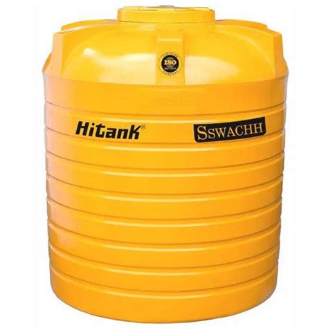 L Hitank Sswachh Yellow Water Storage Tank Shape Cylindrical At