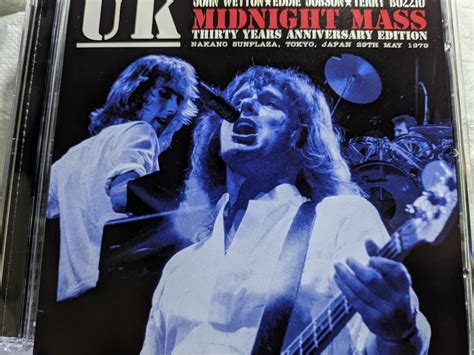 【未使用に近い】uk John Wetton Eddie Jobson Terry Bozzio 1979 中野サンプラザ Uk Live