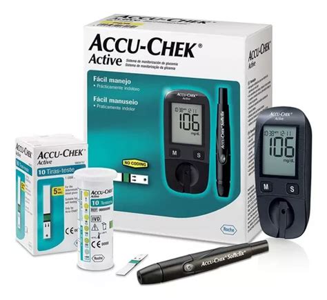 Kit Monitor De Glicemia G Active Accu Chek Roche Mercadolivre