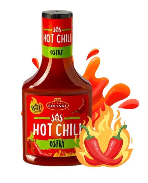 Roleski Sos Hot Chilli 355g Hot Sos Ostry Bez Glutenu Sos Do Grilla