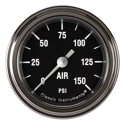 HR118SLF Classic Instruments Hot Rod Air Pressure Gauge 150PSI