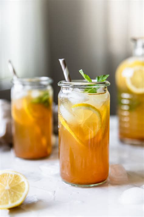 Homemade Lemon Ice Tea Delight Fuel Fruit Drinks Healthy Drinks