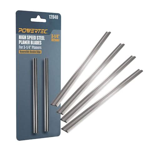 POWERTEC 3 1 4 In High Speed Steel Hand Held Planer Blades For Bosch