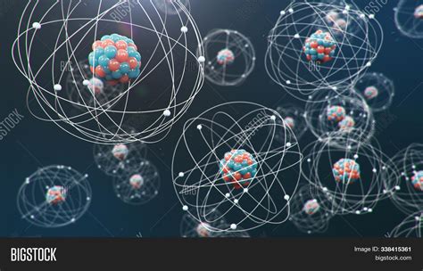 abstract atom model image photo  trial bigstock