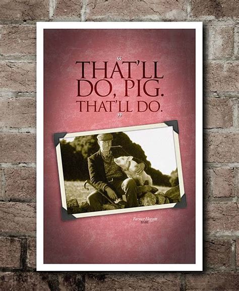BABE That Ll Do Pig Quote Poster X Etsy