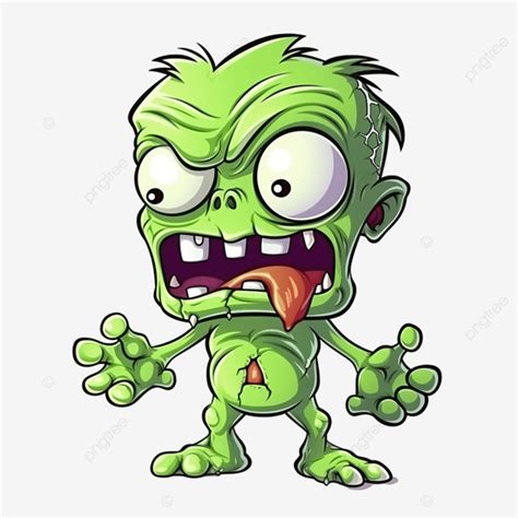 Cute Monster Cartoon Zombie, Monster, Cartoon, Character PNG ...