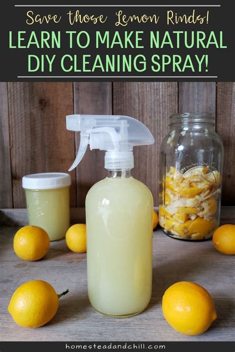 How To Make Homemade Lemon Vinegar Cleaning Spray Natural Non Toxic