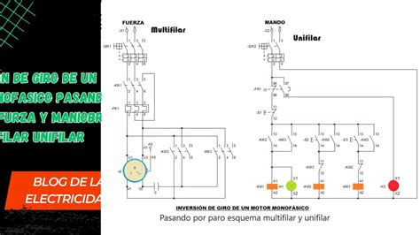 Inversi N De Giro De Un Motor Monof Sico Pasando Por Paro Esquema