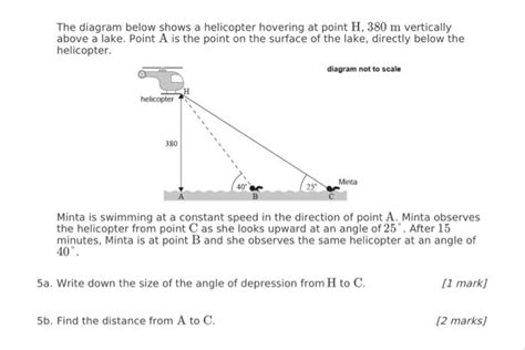 Solved The Diagram Below Shows A Helicopter Hovering At