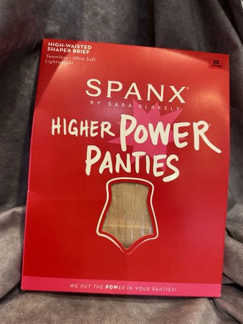 SPANX HIGHER POWER Panties High Waisted Shaper Brief 2746 Soft Nude Sz