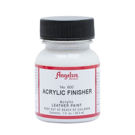 Angelus Acrylic Leather Finisher 1 Oz Bottle No 600 Normal