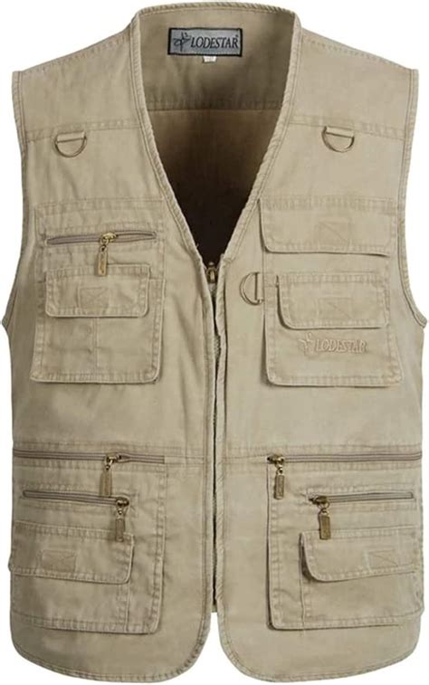 Gilet Da Pesca Multi Tasche Uomo In Cotone Estate Nuovo Maschio Casual