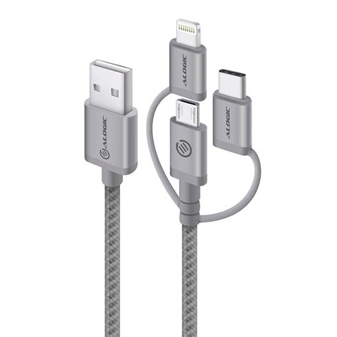 Buy 3 In 1 Charge And Sync Combo Cable Micro Usb Lightning Usb C Prime Series 30cm