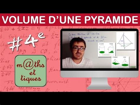 Calculer le volume d une pyramide Quatrième YouTube