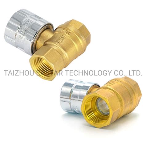 High Quality Cw N Forged Brass Water Meter Ball Valve With Lock Oem