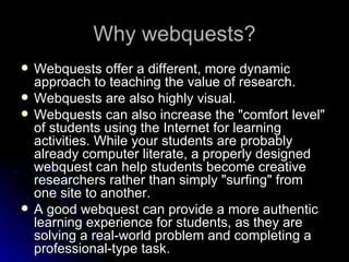 Teaching With Webquests | PPT 