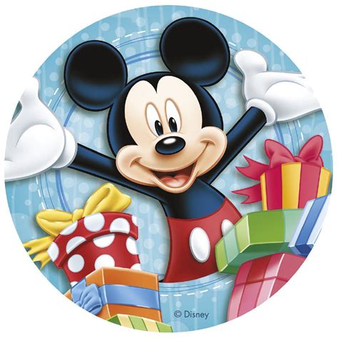 Tortenaufleger Mickey Maus 20cm Zubehör Kindergeburtstag