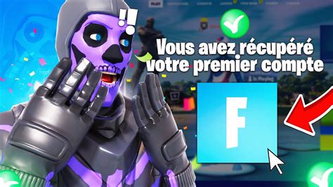 J AI RETROUVÉ MON TOUT PREMIER COMPTE FORTNITE AVEC DES SKINS