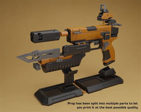 Borderlands Dahl Pistol 3d Model Stl File For 3d Printing Etsy