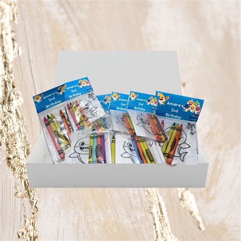 Baby Shark Party Favors Coloring Packs - Etsy