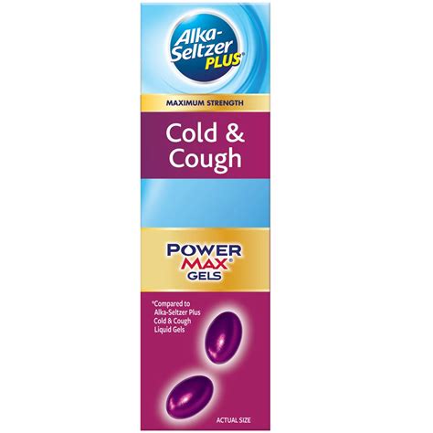Alka Seltzer Plus Cold And Cough Powermax Gels Shop Cough Cold And Flu