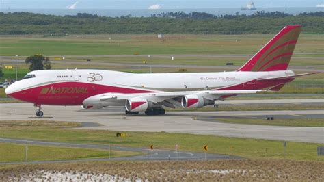 Rare National Air Cargo Boeing Bcf N Ca Landing And