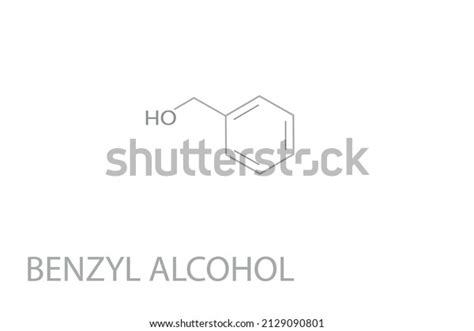 Benzyl Alcohol Molecular Skeletal Chemical Formulavector Stock Vector Royalty Free 2129090801