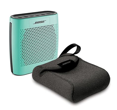 Bose® Soundlink® Color Mint Bundle Bluetooth Mobile Speaker With Travel Case Free Image Download