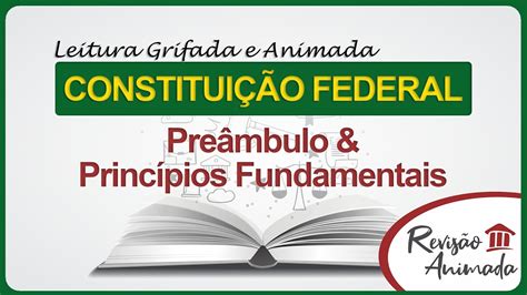 Princ Pios Fundamentais Leitura Da Constitui O Federal Pre Mbulo