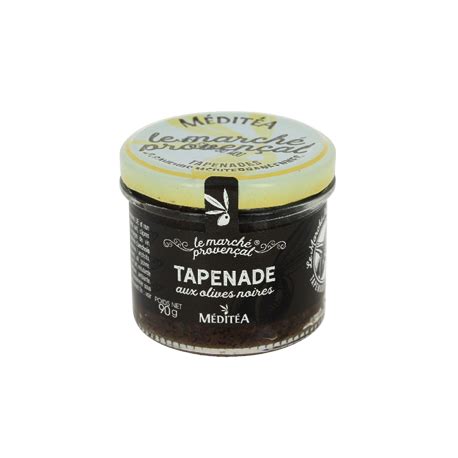 Tapenade Noire Meditea G Produits Tartinables Provence Mediterranee