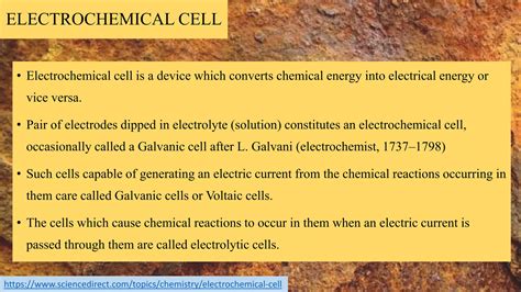 Types Of Electrochemical Cells Ppt