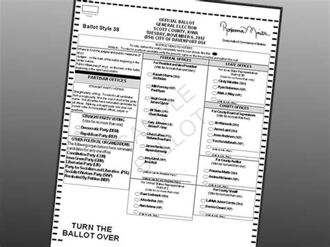 Voting Ballot