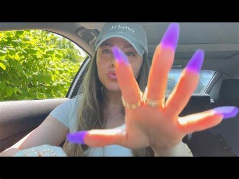 ASMR In The Car Fast Aggressive Nail Tapping Scratching Finger