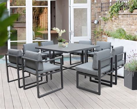 Buy Kettler Menos Versa 8 Seat Dining Set Garden Furniture