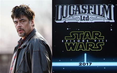 Star Wars Benicio del Toro será el villano del Episodio VIII que