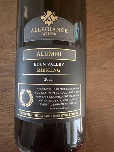 2022 Allegiance Wines Riesling Alumni Australia South Australia