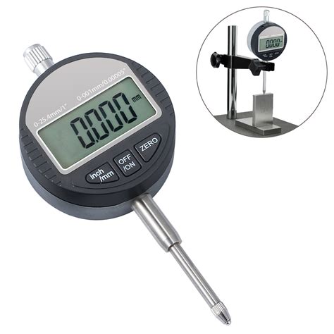 0.001mm/0.00005'' Digital Probe Dial Indicator Gauge Clock Range 0-25 ...