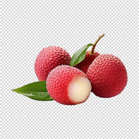 Premium Psd Lychee Isolated On Transparent Background Png