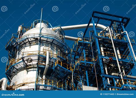 The Equipment of Oil Refining Stock Image - Image of processing ...