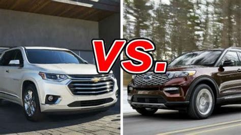 Chevrolet Traverse Vs Ford Explorer Carsdirect