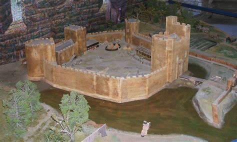 Roscrea Castle Diorama And Model Of The Castle 14th Century A Photo