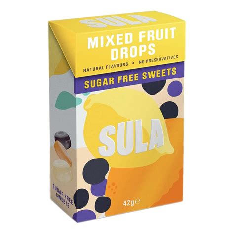 Buy SulÃ¡ Fruit Mix Sugar Free Boiled Sweets 42g