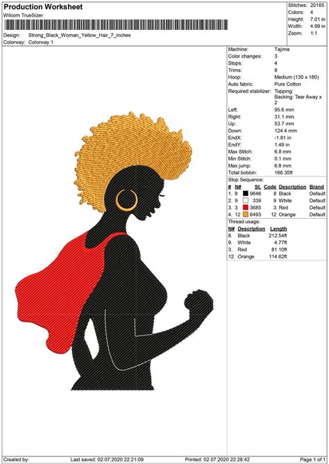 Super Black Woman Embroidery Design Strong Afro Girl With Etsy